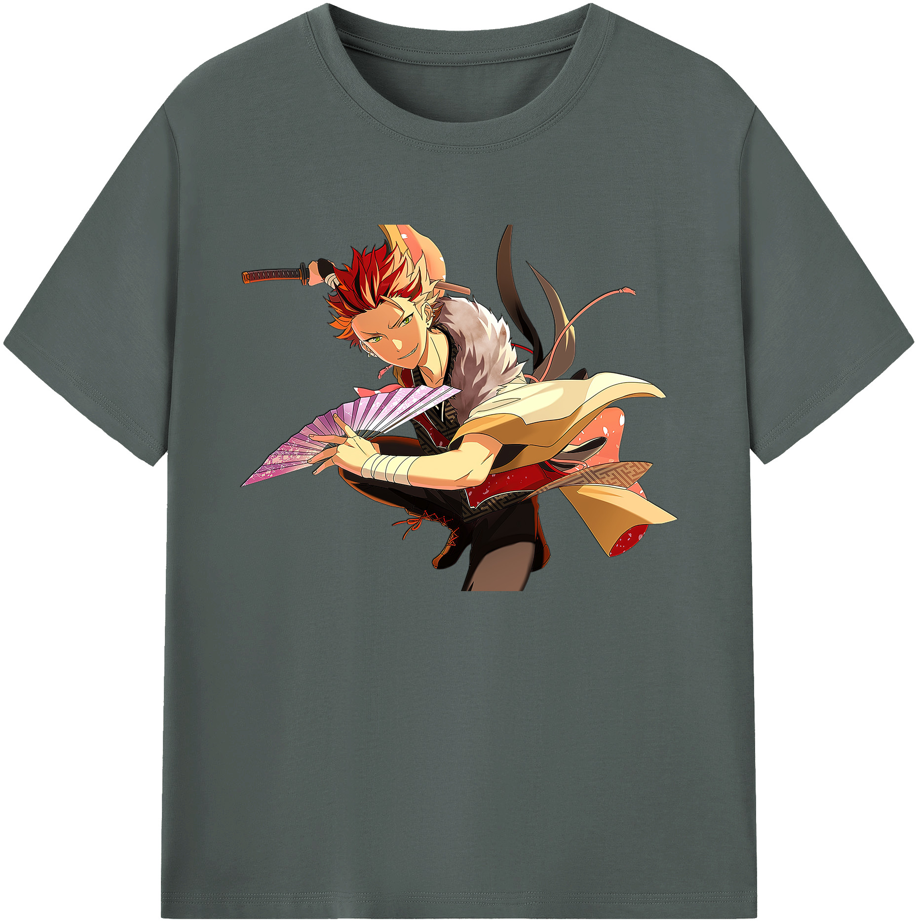 （画像用） あんさんぶるスターズ! Ensemble Stars 綿100％ メンズ半袖Tシャツ｜肌触りやわらか＆通気性